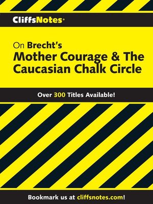 cover image of CliffsNotes on Brecht's Mother Courage & the Caucasian Chalk Circle